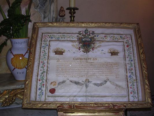bulle du Pape Clément XIV