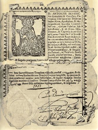 attestation de 1733