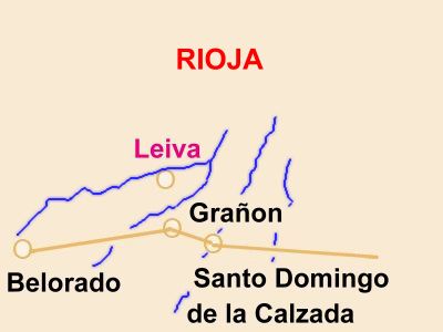situation de Leiva (Rioja)