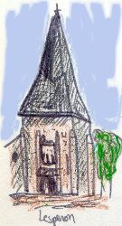 Église de Lesperon, dessin