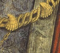 détail du portrait de Montaigne